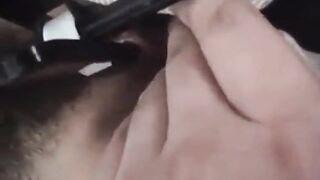 Hanger Fun with Pierced Japanese Pussy - Small Tits