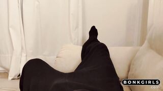 Girl's Sloppy Creampied Pussy for Lover's POV Handjob