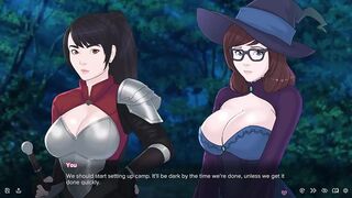 Witch and Fae Threesome -quickie Fantasy Adventure #3 Adult Game Gameplay