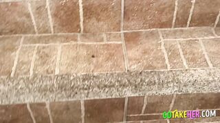 Blonde Babe Squirts in Public! Spy Cam Catches Secret Orgasm