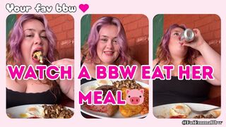 SSBBW EMMA EATING EGG AND BEANS