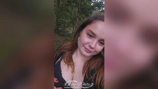 A little walk in the forest to get fucked and take a facial cumshot