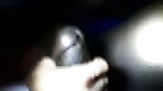 First blowjob to my wife's black cock