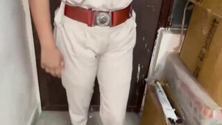 woman with a servant in police station