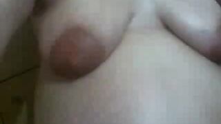 Hairy Amateur BBW Shows Off Her Pregnant Body on Webcam