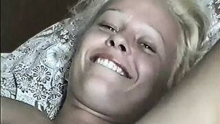 Released private video of naive blonde teen Radka filmed by uncle enjoys and laughs while showing off