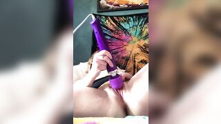 Playing with My Pussy and Sex Toy to Multiple Orgasms