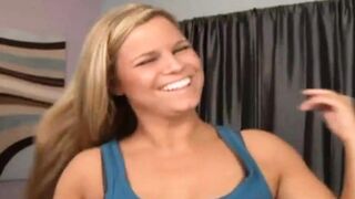 Perky Tit Blonde Cum Swallower Loves Tasty Spunk