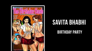 Shobha and Savita Bhabhi Birthday Chudayi