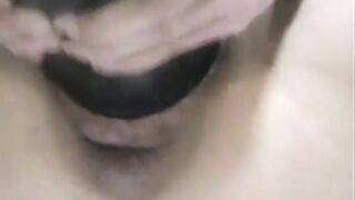 Asian Girl Fucks Her Huge 10cm Dildo