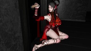 3D Horny Skinny Asian Cosplay Cheating with Big Dick Stranger
