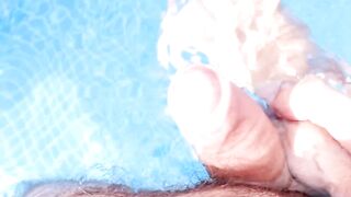 Swimming Pool Sex: Blowjob, Footjob & Pussy Licking - Amateur POV