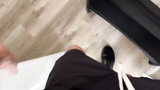 Pregnant Blonde Teen Gets Facial From Big Cock After Gym