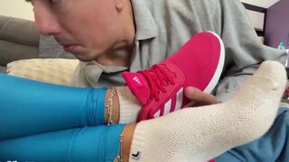 Goddess Kiffa Feet - Roommate Gym Sweaty Feet Worship And Smell Ep 2