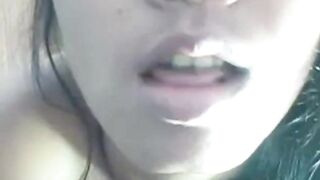 Tiny Asian Amateur's Cum-in-Mouth Surprise