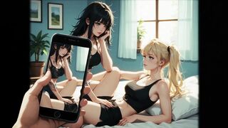 Step sister seduces Step brother invited her lesbian friend while parents aren't home part - 3