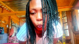 Big booty in panties, hot ebony milf teaser clip...