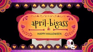 Halloween deep throat and cum swallow gargle