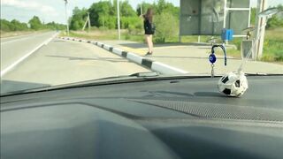 Public Car Blowjob With A Horny Teen Babe Swallows All My Sperm