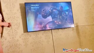 Dirty-talking teen in lingerie loves a good fuck and cum.