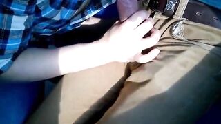 Amateur Public Blowjob in a Train Carriage