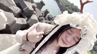 Asian Babe Repays Favor With No-Condom Creampie Sex