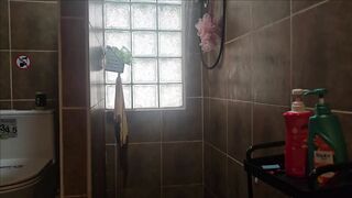 Jade Shaving Her Hairy Pussy in the Shower