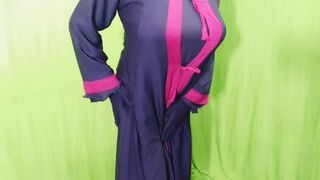 Beautiful Amena Bhabhi has sex indoors wearing a burqa and hijab