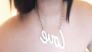 Busty Babe Shows Off Her Big Boobs on Webcam