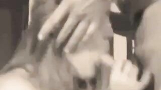 Svensk amatörbrunett blåser som en porrstjärna