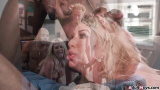 Big tit cheating milf wife gets dped and double pussy fucked