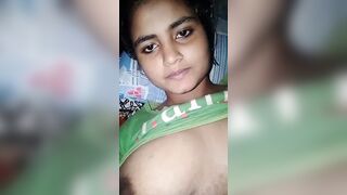 Cute beautiful girl made video for boyfriend