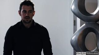 Listen to your busty milf bosses and bend over to get rimmed