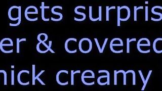 Showering MILF Gets a Big Creamy Facial Surprise