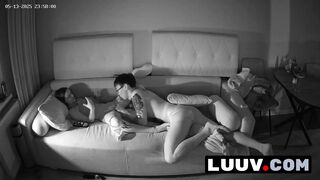 LUUV. First pussy licking scene on home webcam