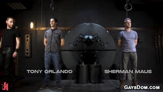 Gay slaves CBT and suspension