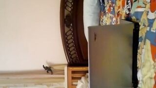 Arab Girl Strips and Masturbates Solo