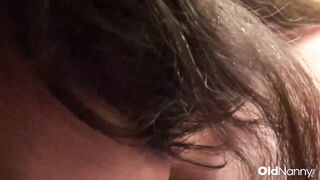 Chubby American Mature Sucking Toy And Playing Solo