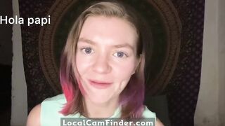 Joi in Spanish with a Young Blonde Gringa - Solo Masturbation