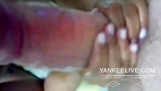 Blonde Amateur Gives a Thick Cock a Slobbery Treat