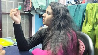 Lady boss and male staff hot fuck in office room to convincing boss