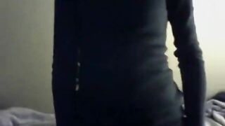 Hairy Amateur Girl Masturbating on Webcam