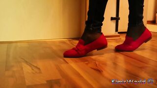 Golden Slides & Sheer Nylon - Slow Dangling in Warm Light