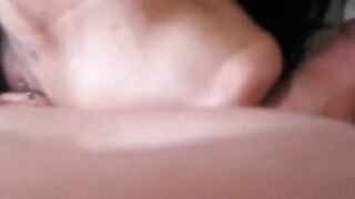 Rough Amateur Blowjob: Hard Cock Down Her Throat