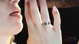 Newlywed Latina prepares for a real BBC and husband records