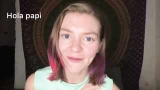 Joi in Spanish with a Young Blonde Gringa - Solo Masturbation