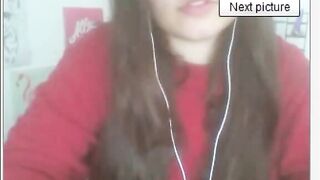 Polish Girl with Big Nipples in BDSM Webcam Show