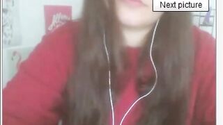 Polish Girl with Big Nipples in BDSM Webcam Show