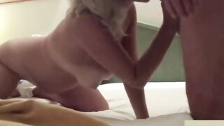 German Mature Squirter's Vibrator Blowjob