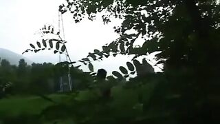 Italian brunette covert by sunglasses fucked doggystyle in the countryside